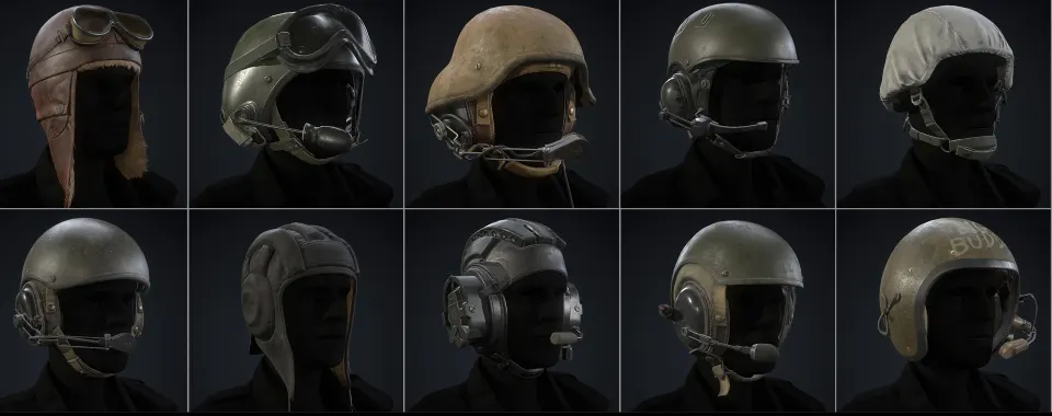 Game helmet props